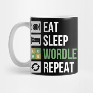 EAT SLEEP WORDLE REPEAT Mug